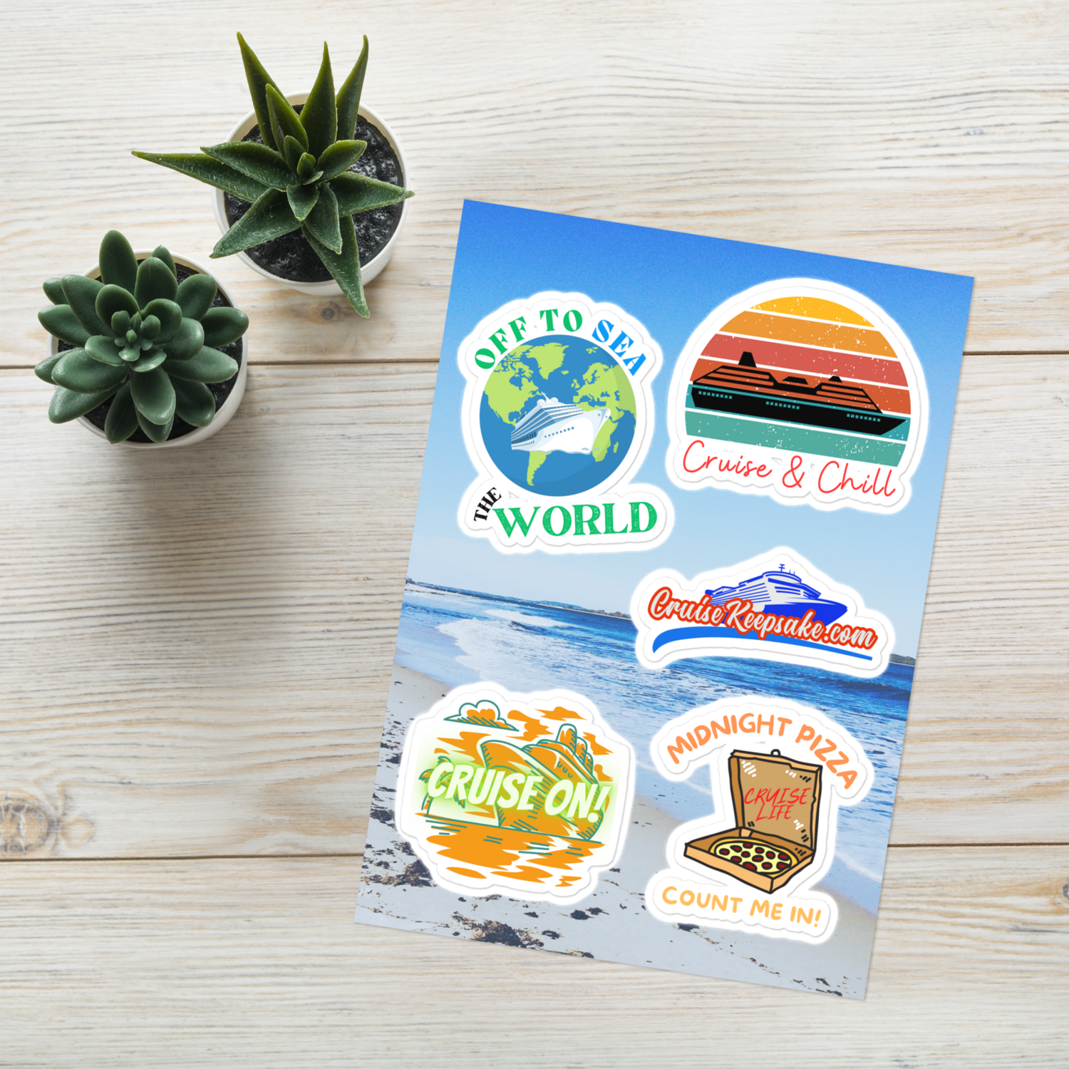Cruise Pack #6 Kiss-Cut Sticker Sheet