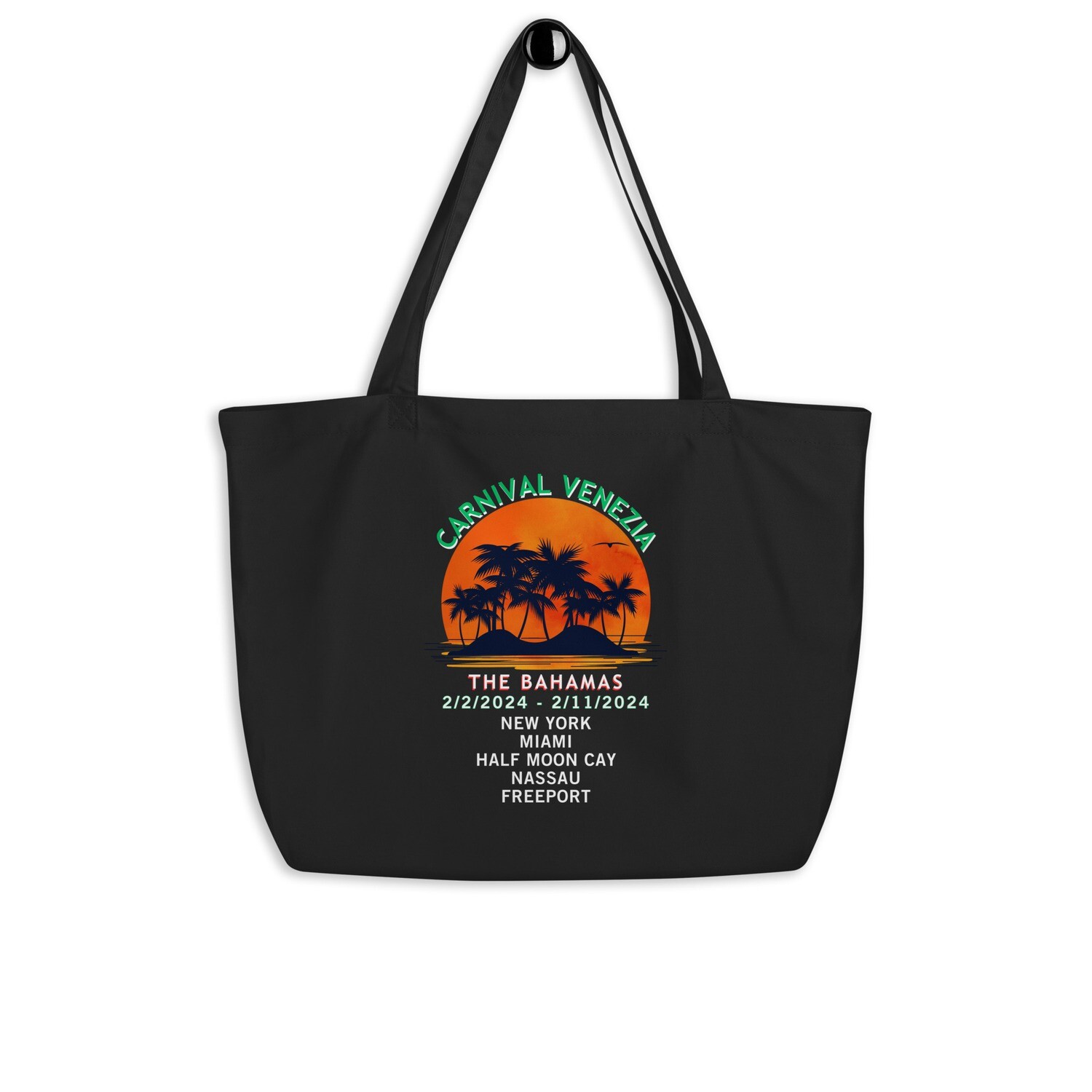 Bahamas 2/2/2024 Large Organic Tote Bag