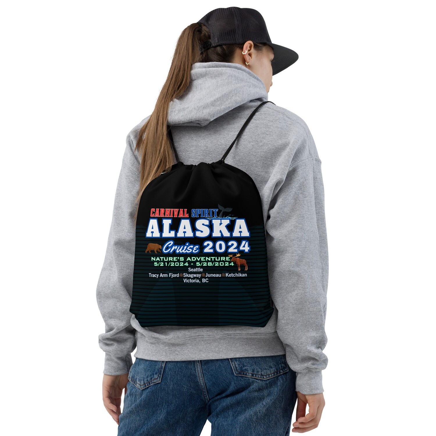 Alaska 5/21/2024 v2.0 Drawstring Bag