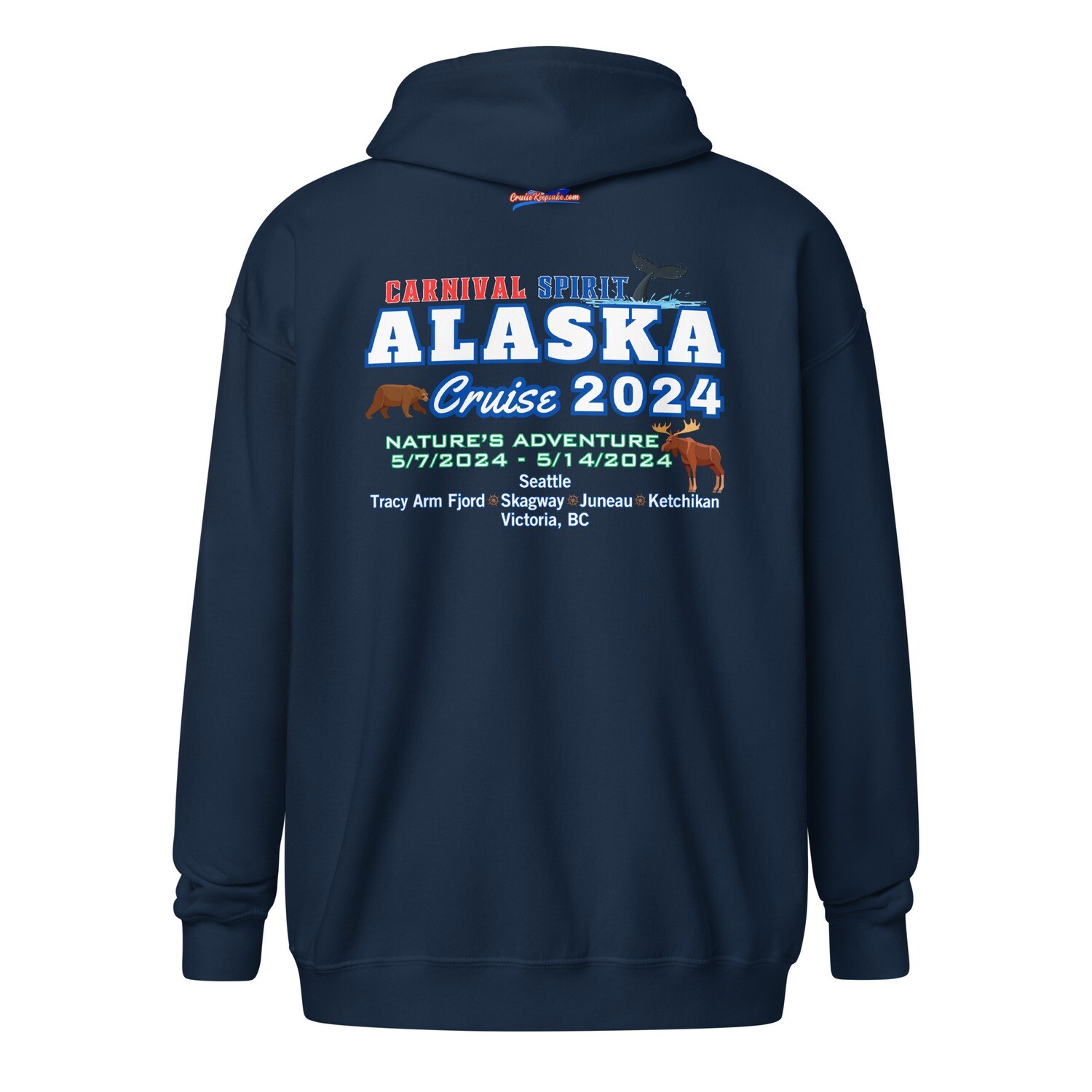 Alaska 5/7/2024 v2.0 Unisex Zip Hoodie