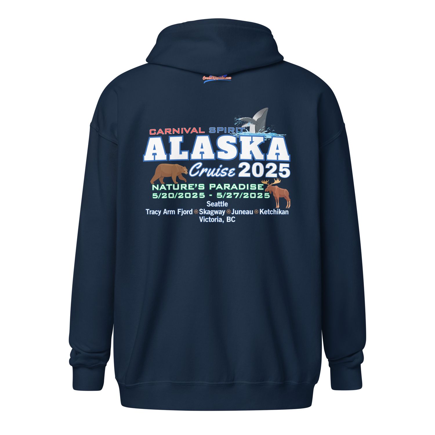 Alaska 5/20/2025 v3 Unisex Zip Hoodie
