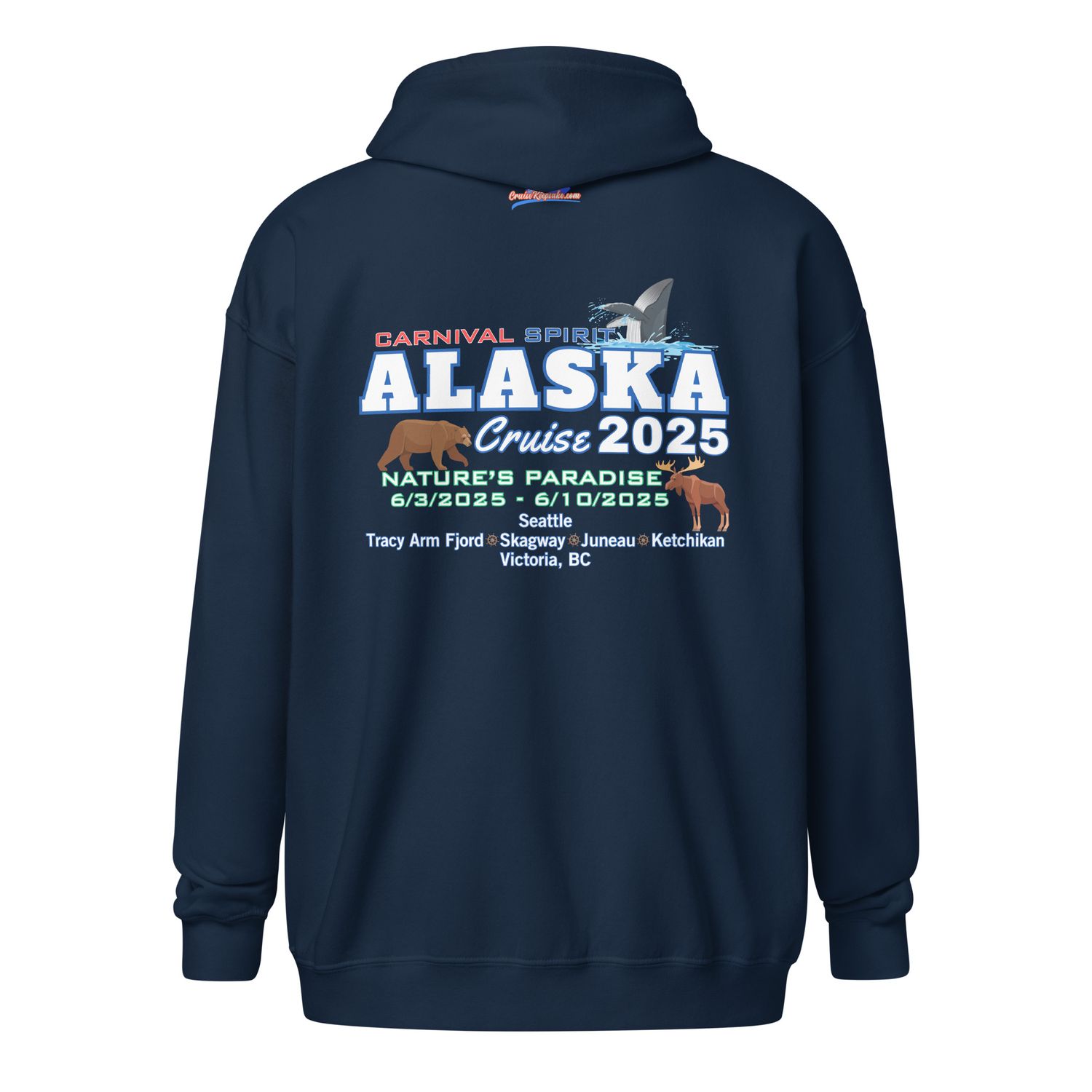 Alaska 6/3/2025 v3 Unisex Zip Hoodie