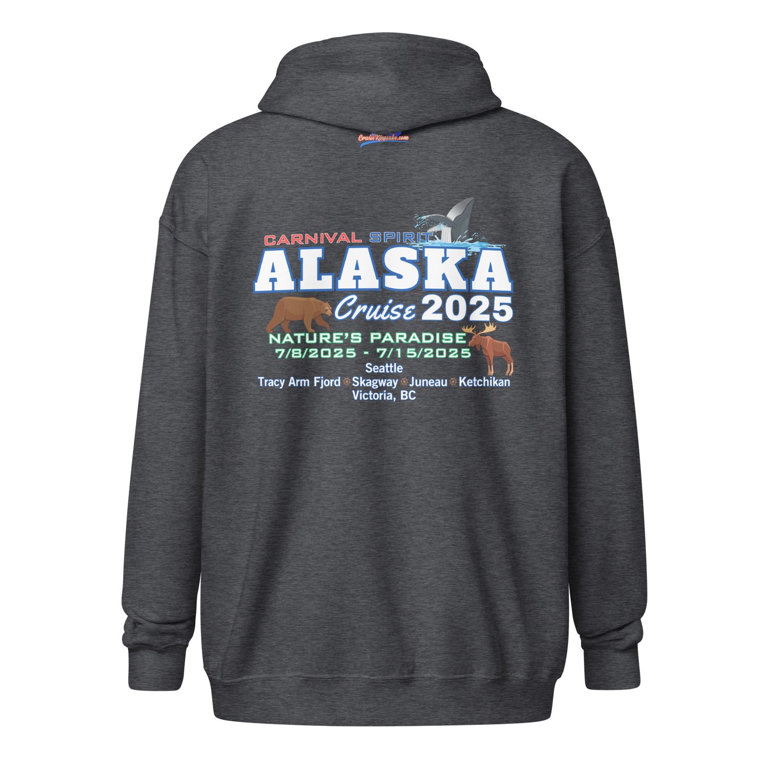 Alaska 7/8/2025 v3 Unisex Zip Hoodie