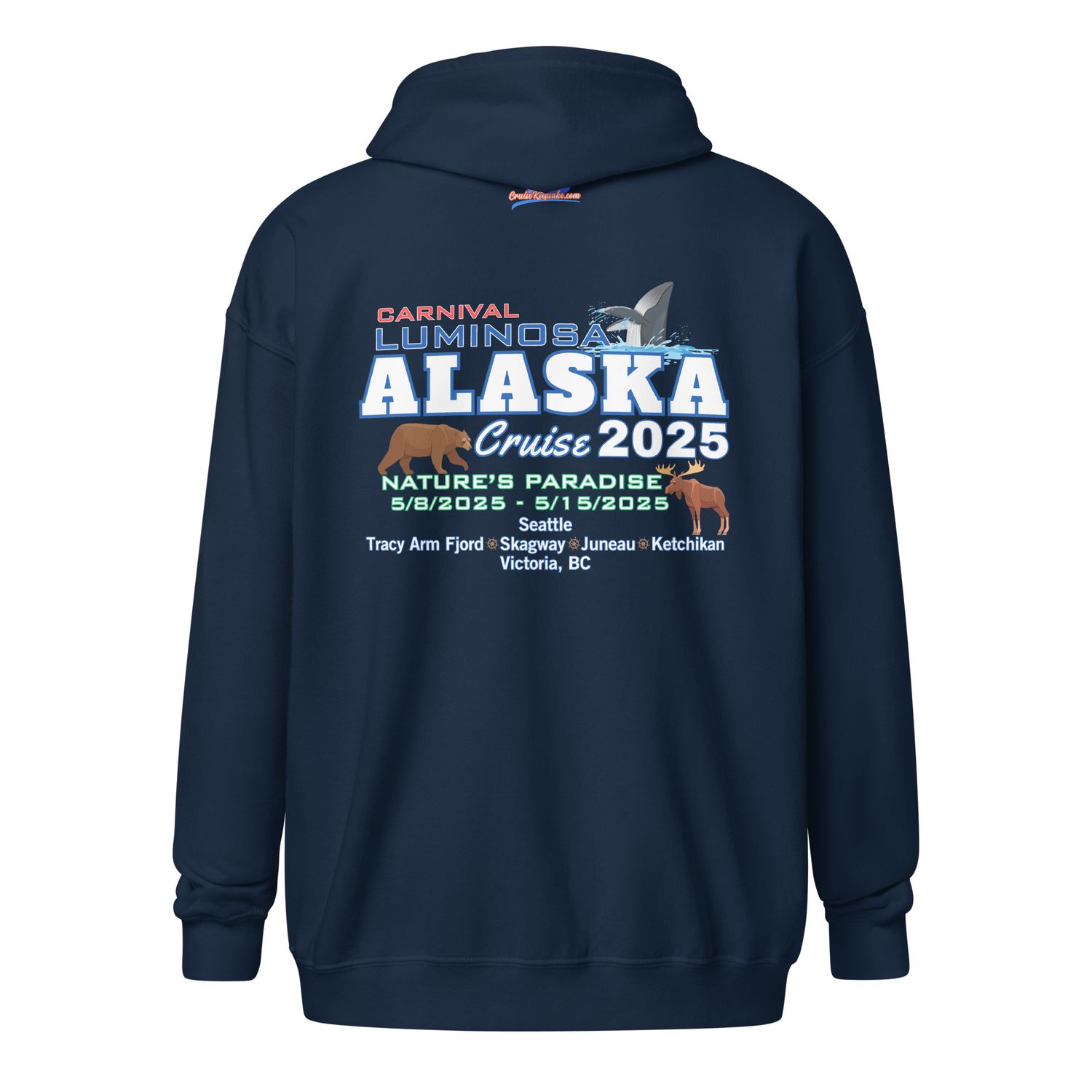 Alaska 5/8/2025 v3 Unisex Zip Hoodie