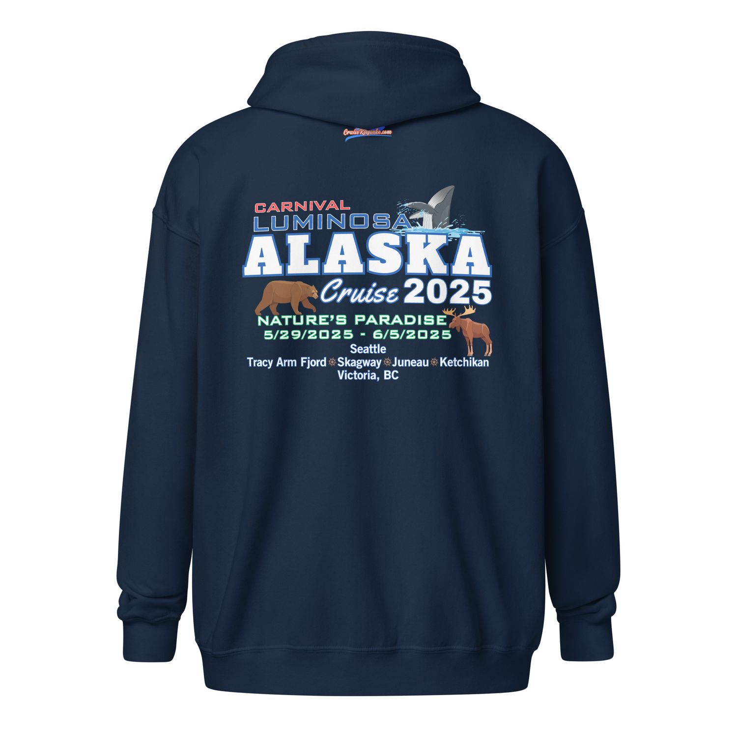 Alaska 5/29/2025 v3 Unisex Zip Hoodie