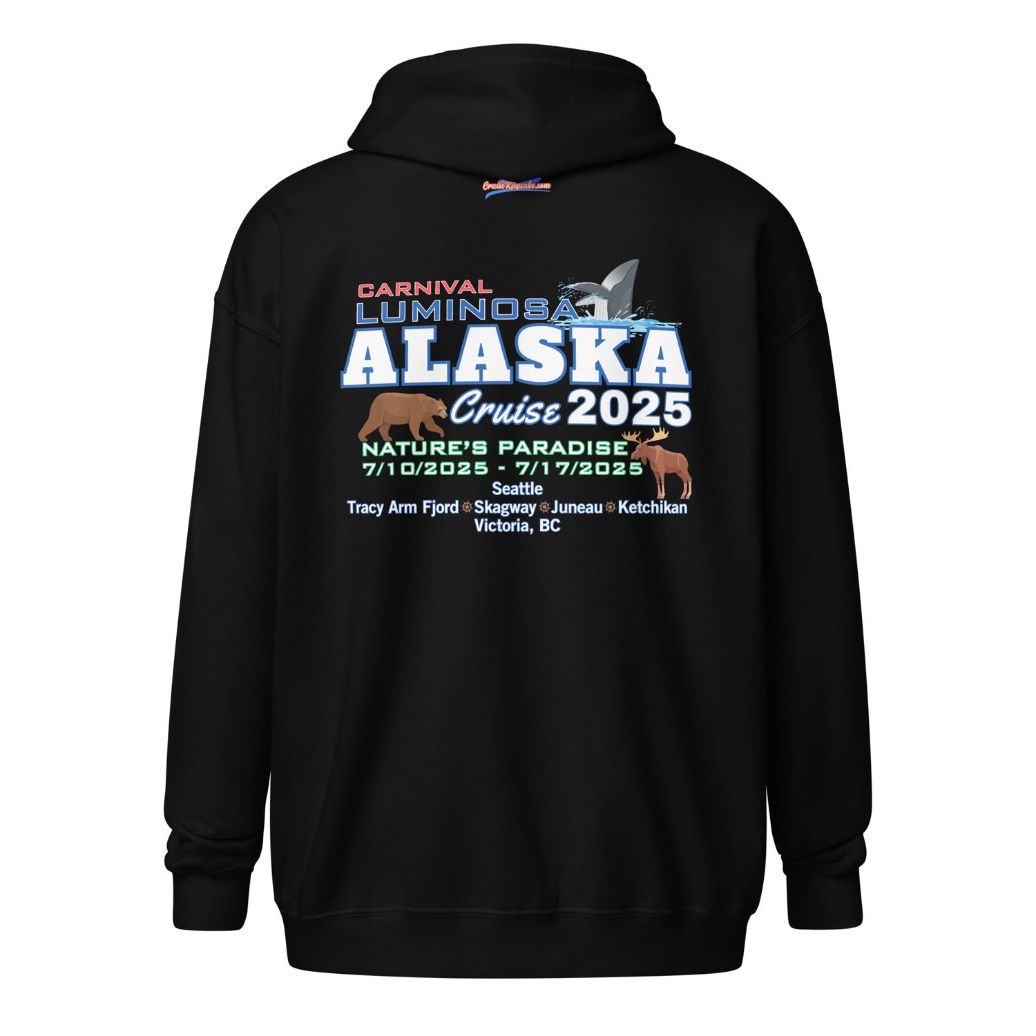 Alaska 7/10/2025 v3 Unisex Zip Hoodie