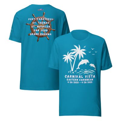 Carnival Vista v4.1 9/20/2025 Unisex T-Shirt Shanster Travels Edition 