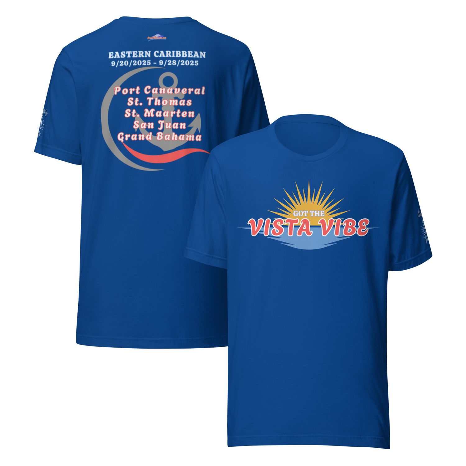 Carnival Vista v1.2 9/20/2025 Unisex T-Shirt Shanster Travels Edition