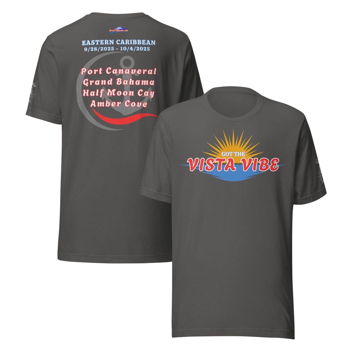 Carnival Vista v1.0 9/28/2025 Unisex T-Shirt Shanster Travels Edition