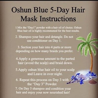 Oshun Blue 5-Day Hair Nourishing Mask