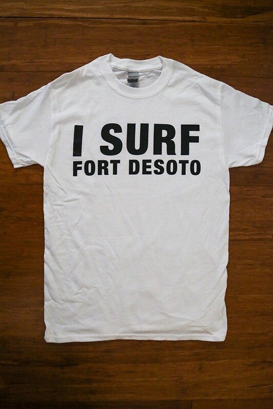 I Surf Fort Desoto White T