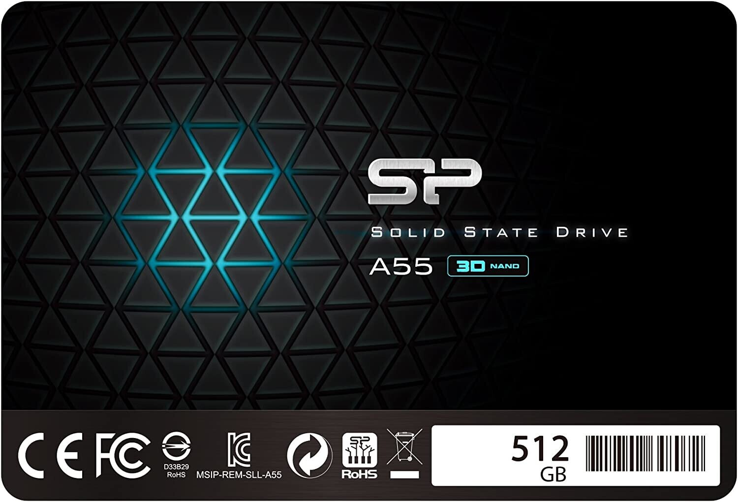 Silicon Power 512GB SSD 3D NAND A55 SLC Cache Performance Boost