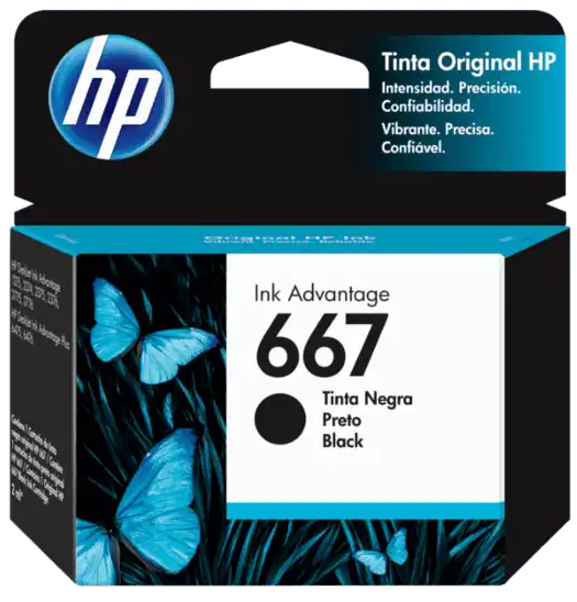 HP 667 Black Ink Cartridge