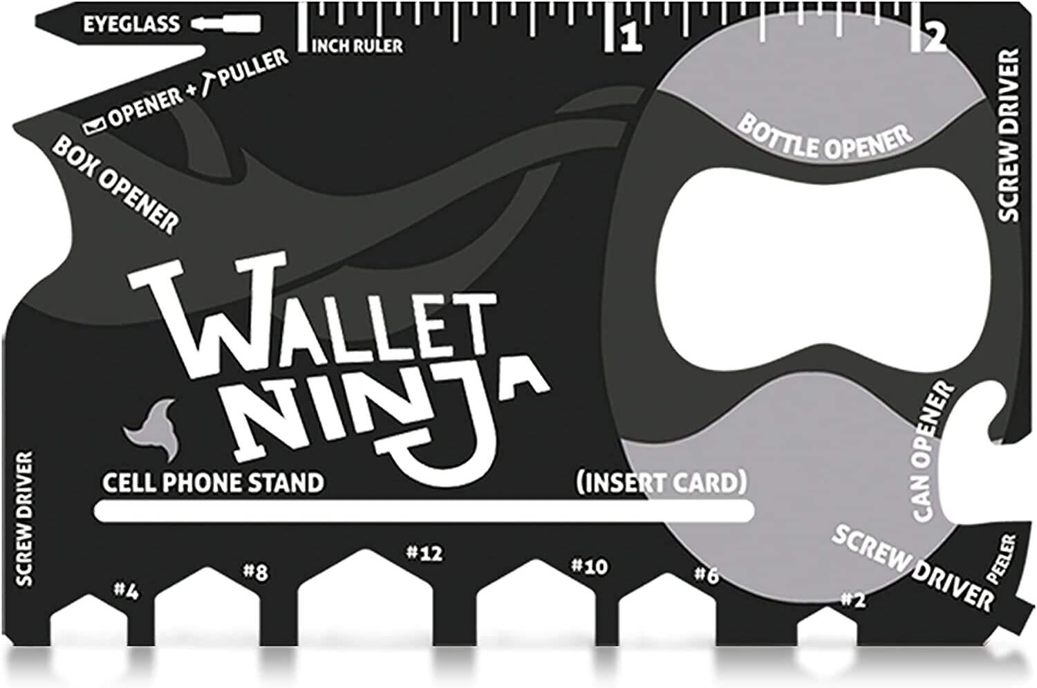 Wallet Ninja Multitool Card 18 in 1 Credit Card MultiTool