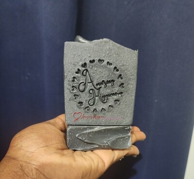 Charcoal, Peppermint and Menthal Crystal Soap