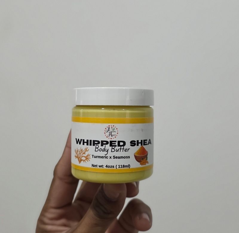 Whipped Shea Body Butter (Turmeric  and Seamoss)