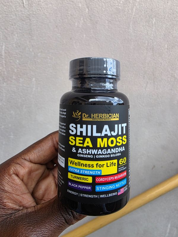 Shilajit, Seamoss and Ashwagandha Capsules