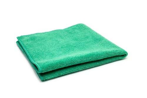 Green General Purpose Heavy-Weight Microfiber Cleaning Towel (400 gsm, 16 in. x 16 in.) 10 Pack