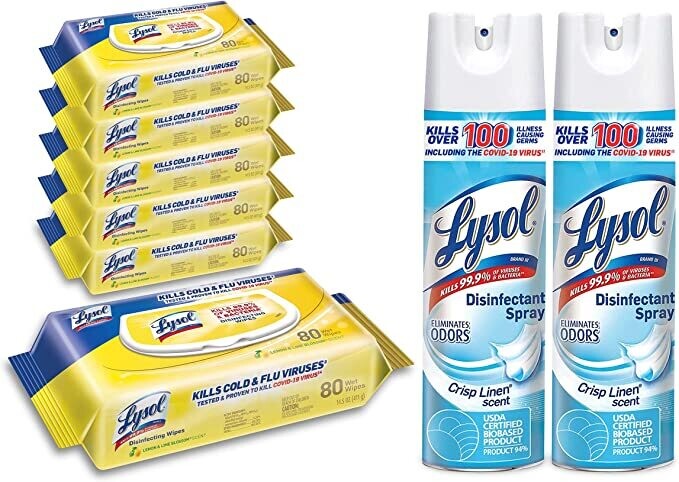 Lysol Disinfectant Multi-Surface Antibacterial Handi-Pack Cleaning Wipes, Lemon