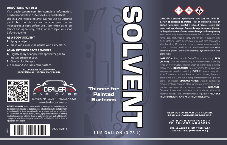 Solvent - Thinner for Painted Surfaces Gallon