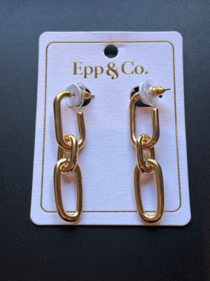 Gold Link Earring