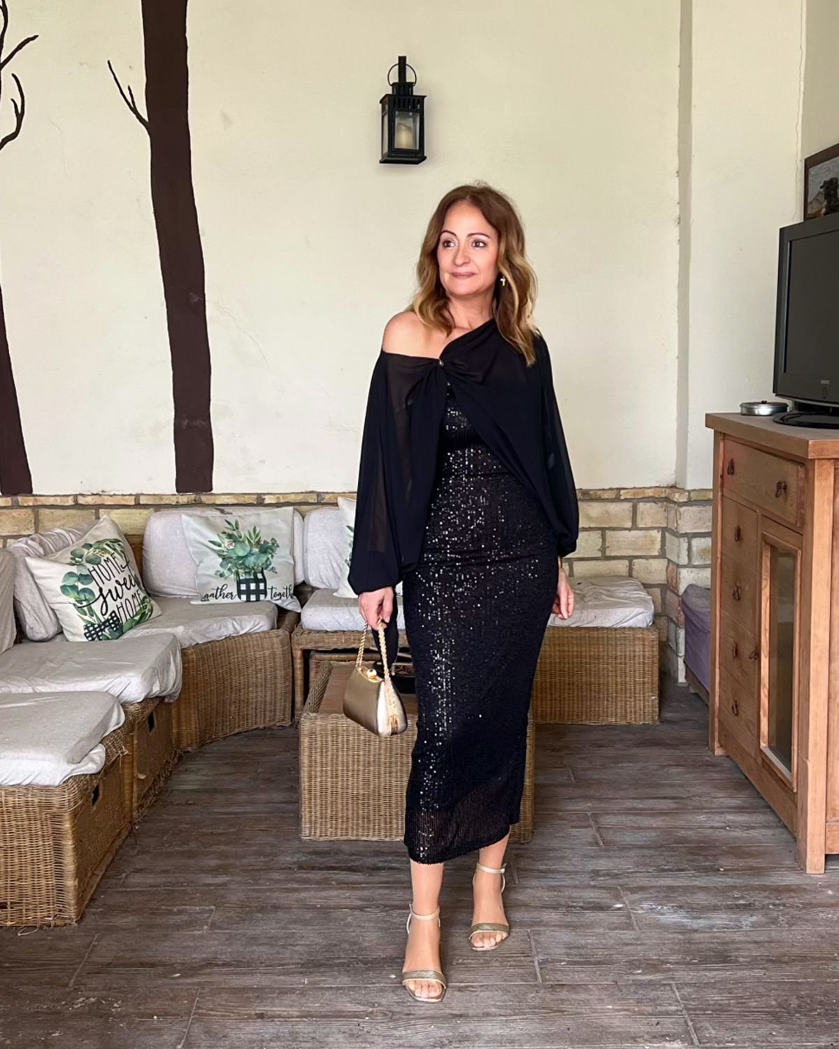 Vestido LENTEJUELAS negro