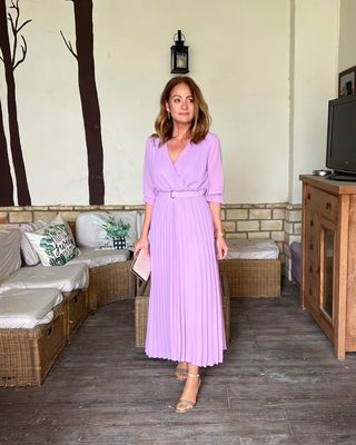 VESTIDO MINATU malva