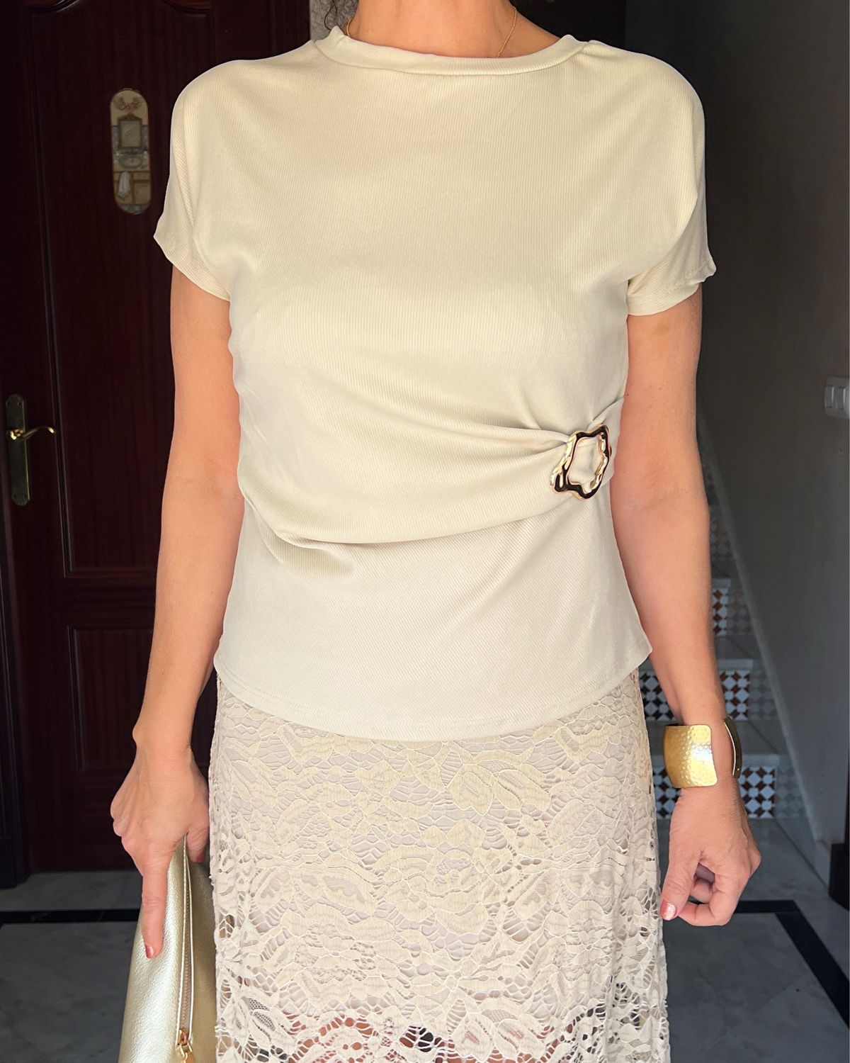 CAMISETA LEIRE beige