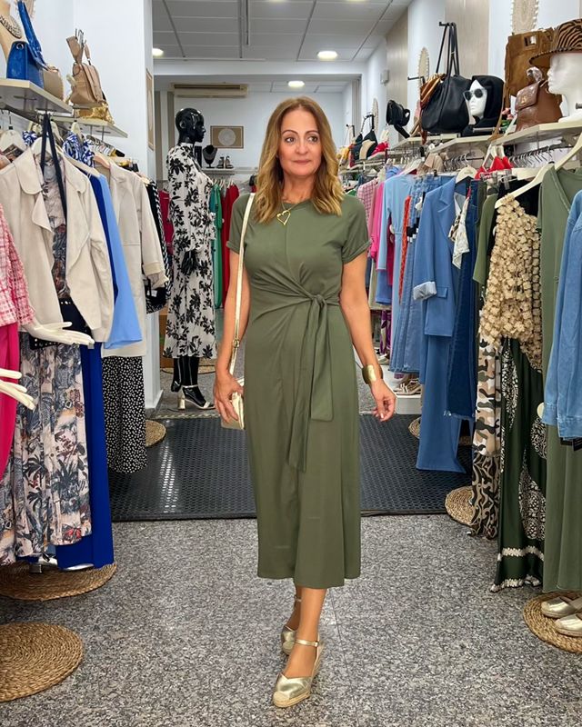 VESTIDO CALA kaki