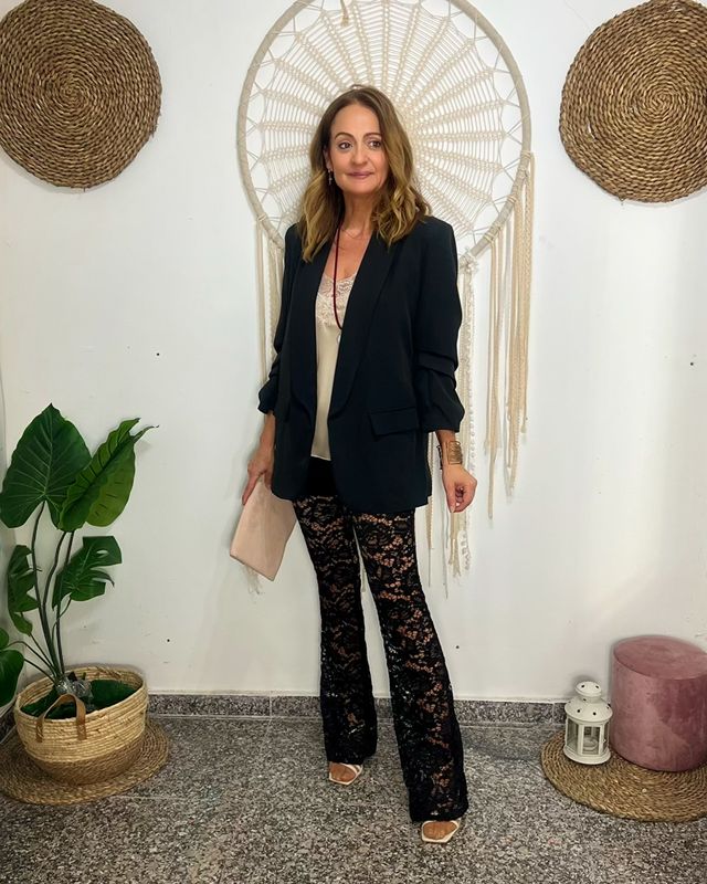 PANTALÓN ENCAJE negro