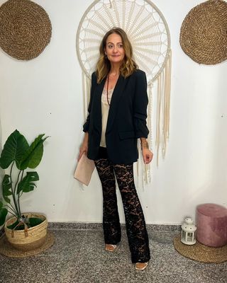 PANTALÓN ENCAJE negro