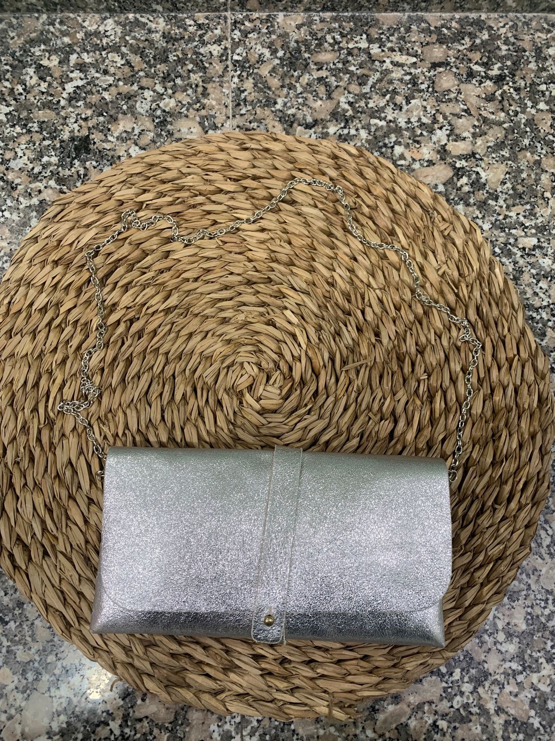 Bolso plateado