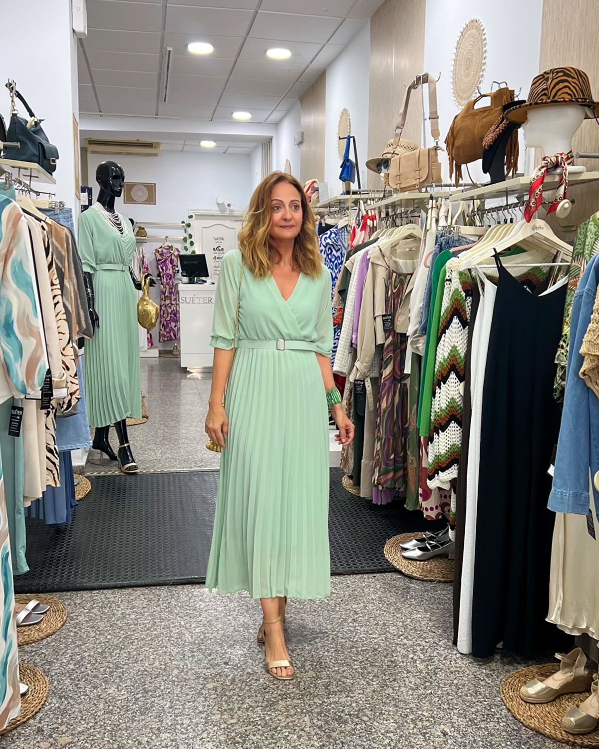 VESTIDO MINATU verde