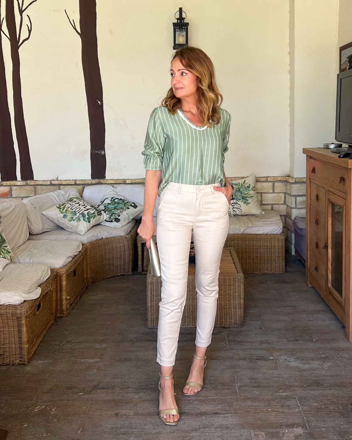 Pantalón de VESTIR beige