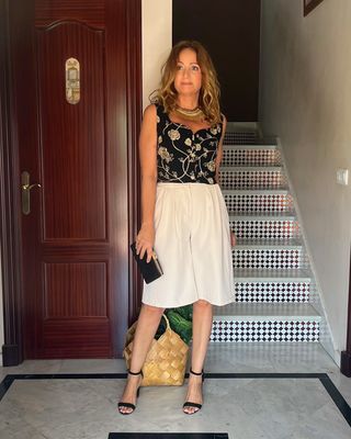 Top FLORENCIA negro