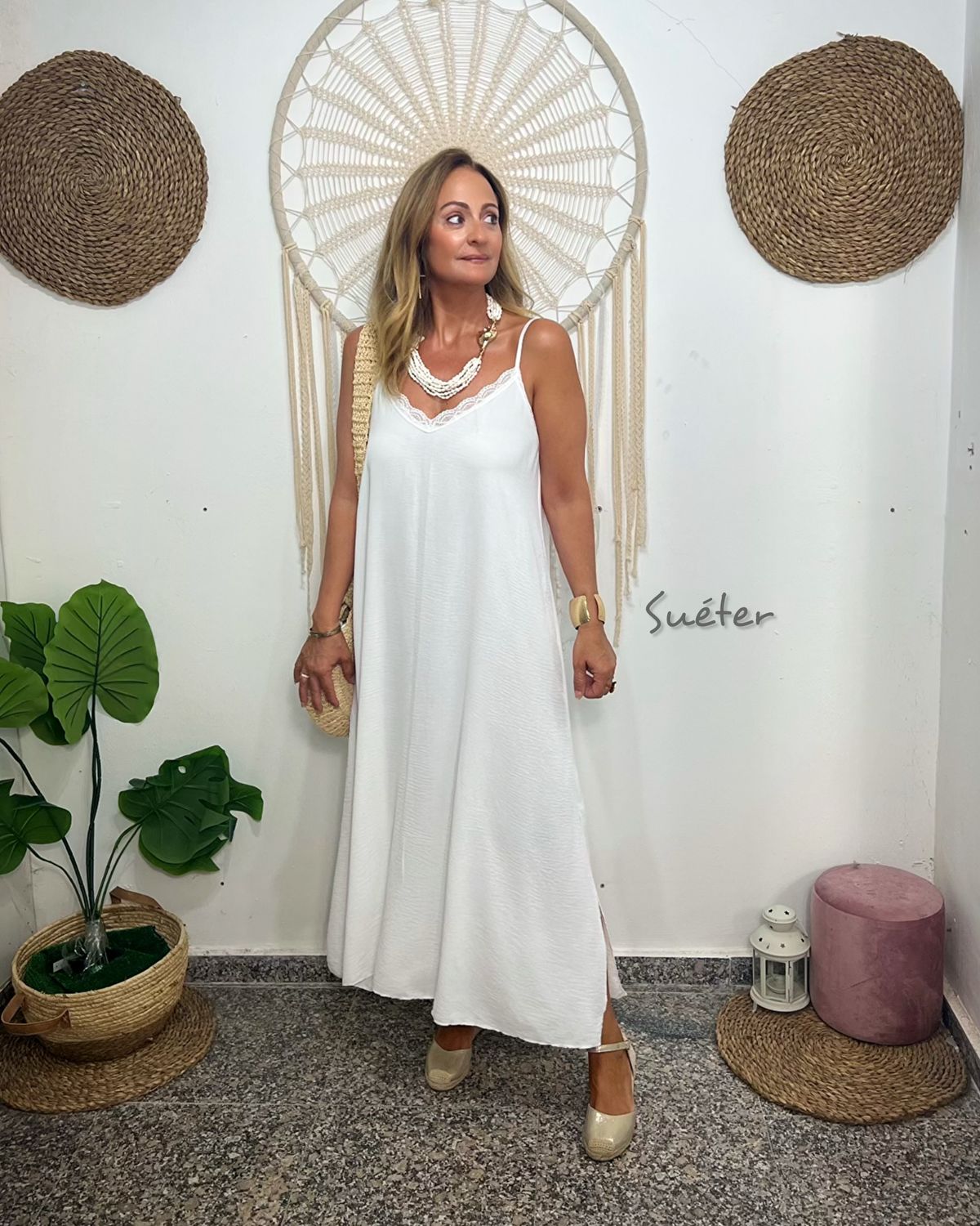 Vestido LENCERO blanco