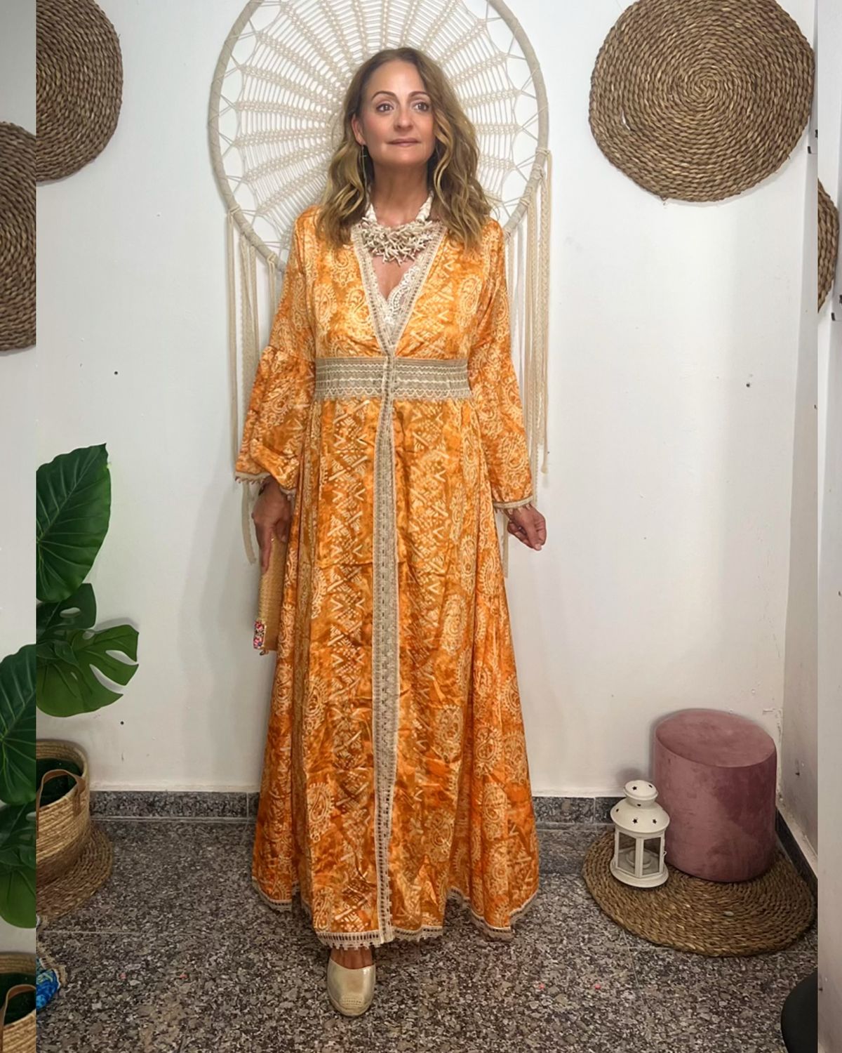 KIMONO CERDEÑA naranja