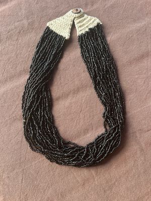 Collar crochet negro