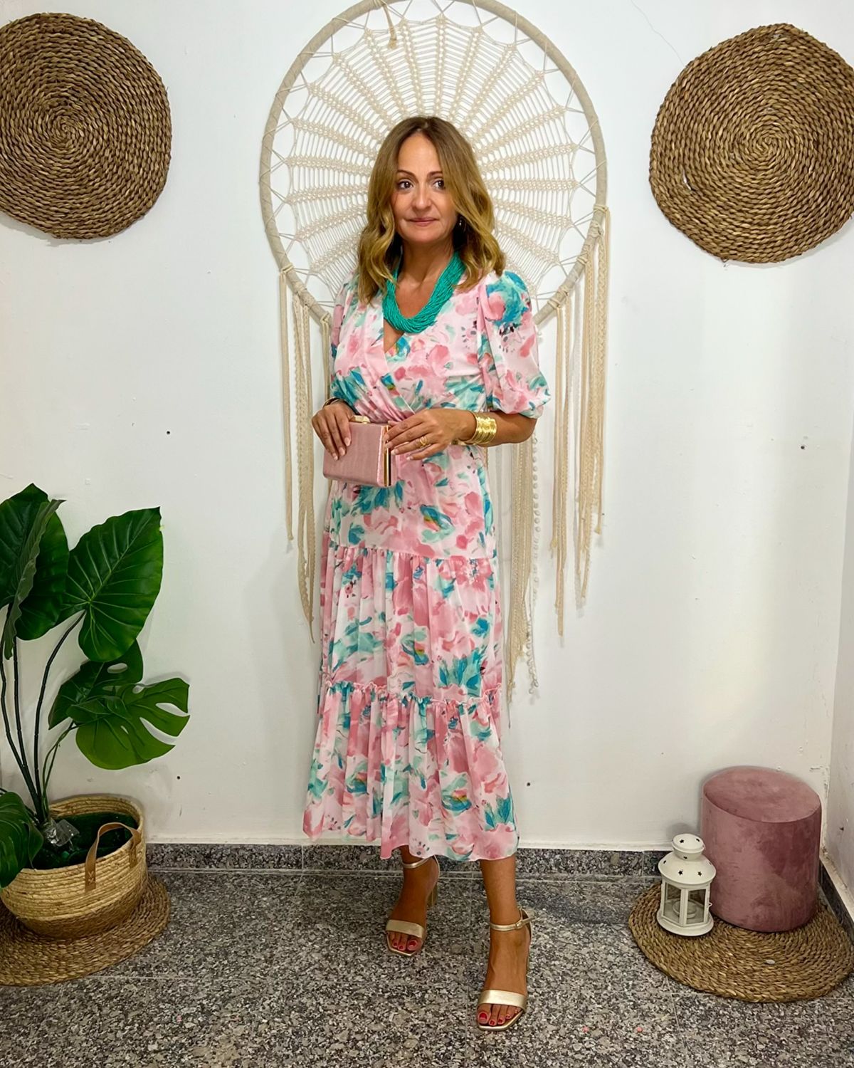 Vestido RAMOS rosa