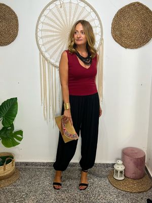 Top ROCIO burdeos