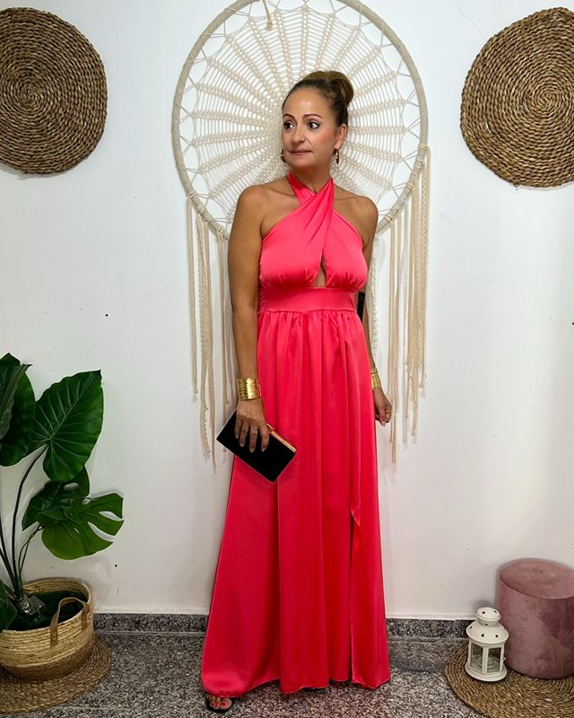 Vestido DONA coral