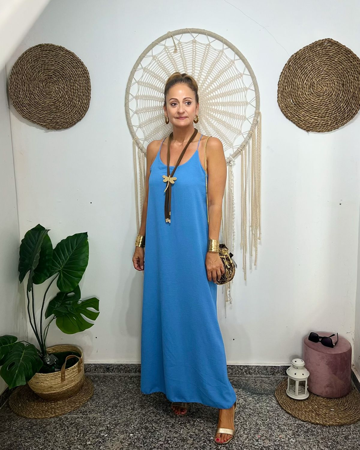 Vestido RUANDA celeste
