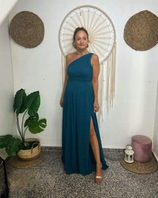 Vestido PRINCESA azul pato