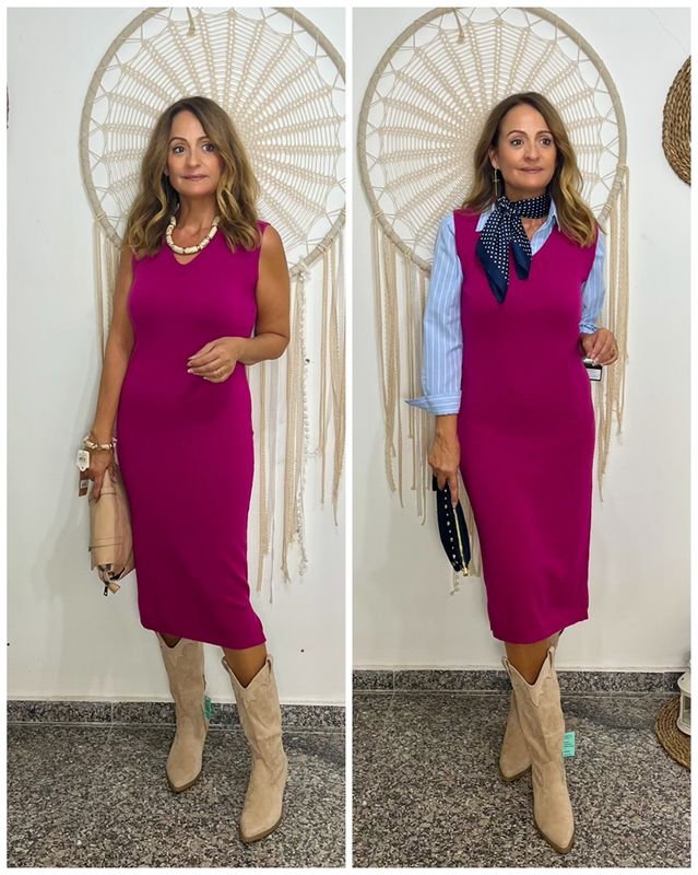 Vestido CHALECO buganvilla Vestido CHALECO buganvilla