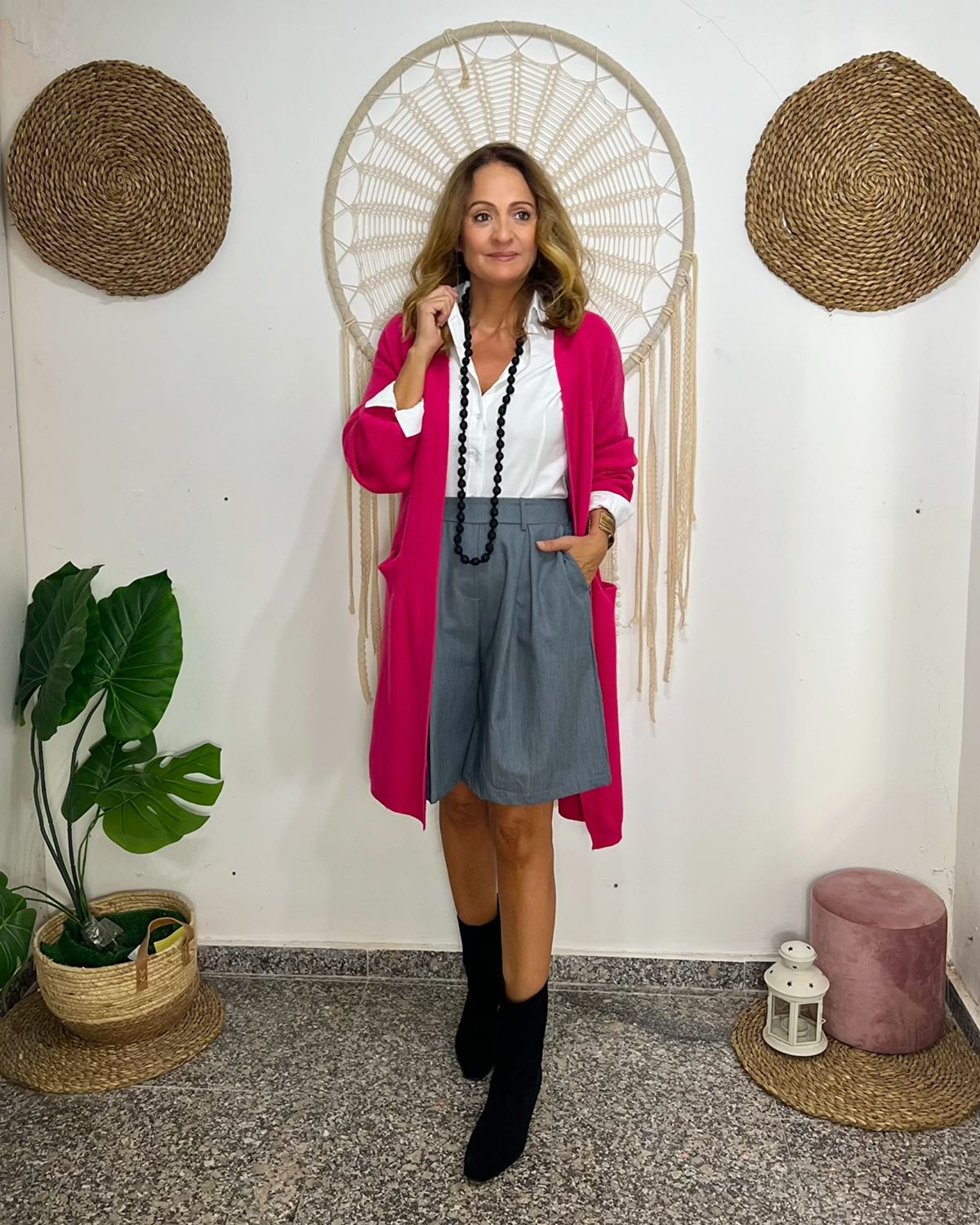 Cárdigan GRETA fucsia Cárdigan GRETA fucsia