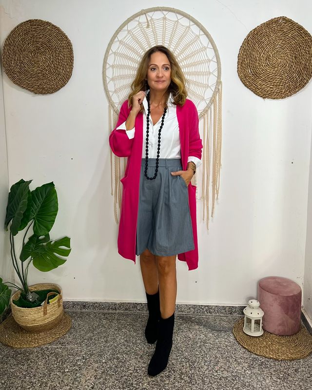 Cárdigan GRETA fucsia