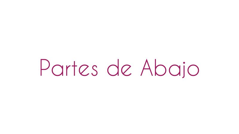 Partes de Abajo