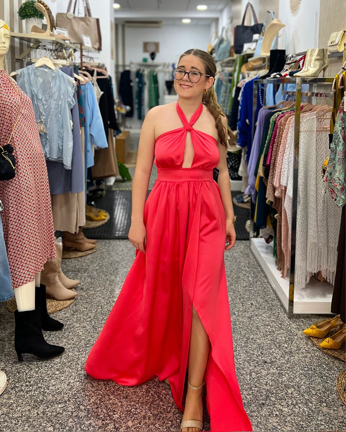 Vestido DONA coral