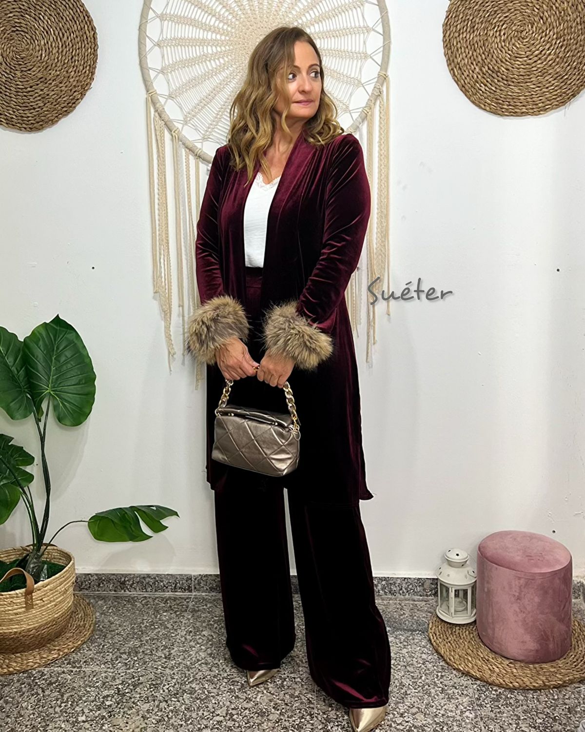 Levita TERCIOPELO burdeos Levita TERCIOPELO burdeos