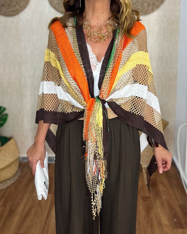 Poncho MULTICOLOR